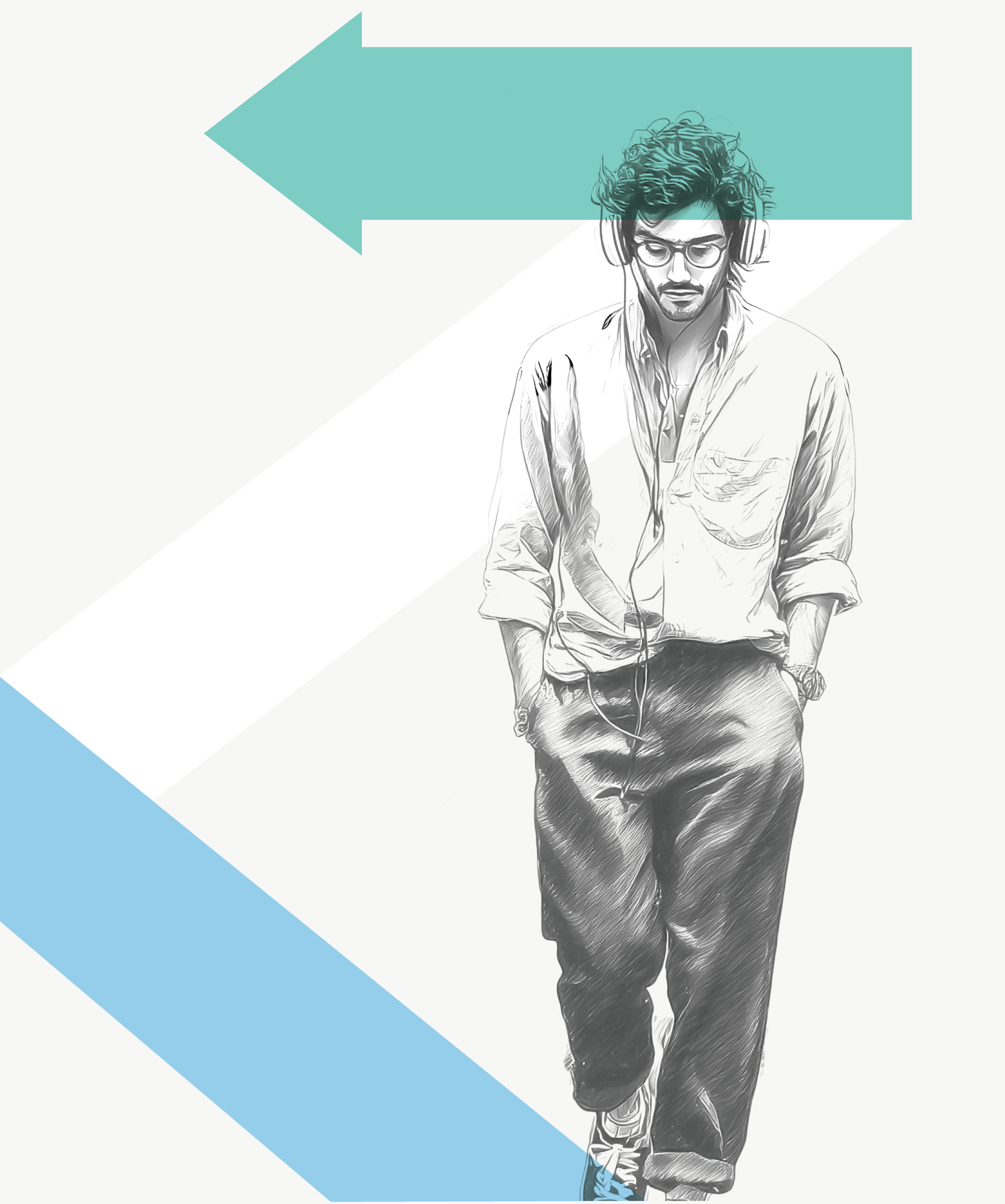 Young Gen Z man who doesn't want to work in insurance